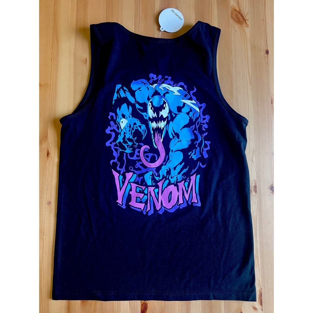 Marvel Mens Venom Neff‎ Tank Top Black Graphic Print Superhero Size Small